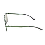 Unisex AOM008 Sunglasses // Glossy Army Green + Gray