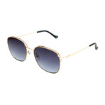 Unisex AOM014 Sunglasses // Gold + Dark Blue Gray