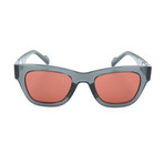 Unisex AOG003 Sunglasses // Semi-Transparent Gray + Red