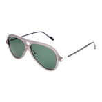 Men's AOK00 Sunglasses // Dark Gray + Green