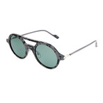 Unisex AOK004 Polarized Sunglasses // Gray Havana + Green