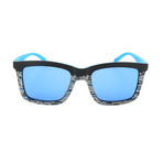 Men's AOR015 Sunglasses // Black + Blue + Silver