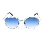 Unisex AOM013 Sunglasses // Silver + Blue