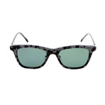 Unisex AOK005 Polarized Sunglasses // Gray Havana + Green
