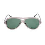 Men's AOK00 Sunglasses // Dark Gray + Green