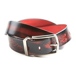 Marble Belt // Red (Size 32")