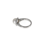 Crivelli 18k White Gold Diamond + Pearl Ring // Ring Size: 6.25