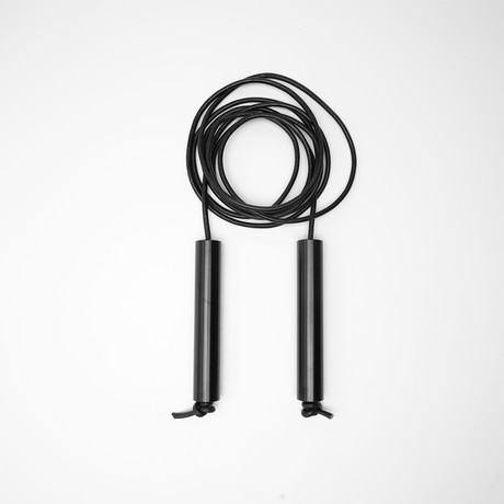 Forever Jump Rope // Black Anodize + Leather rope