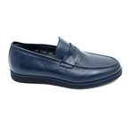 Ross Penny Loafers // Navy Blue (Euro: 39)