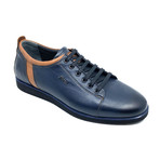 Howard Sneaker // Navy Blue + Brown (Euro: 39)