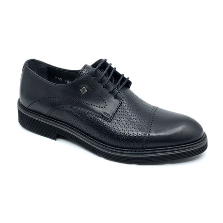 Cael Classic Shoes + Woven Pattern // Black (Euro: 39)