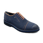 Keaton Derby Shoe // Navy Blue Suede (Euro: 39)