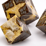 Madagascar Polished Septarian Cubes // Set of 3