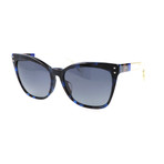 Fendi // Women's 0098 Sunglasses // Blue Havana + Black + Crystal
