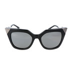 Women's 0060 Cat Eye Sunglasses // Black + Dark Ruthenium