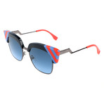 Women's 0241 Sunglasses // Blue + Red + Black