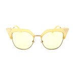 Women's 0149 Cat Eye Sunglasses // Yellow