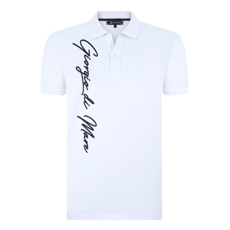 George Short Sleeve Polo Shirt // White (S)