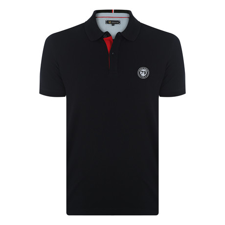 Joseph Short Sleeve Polo Shirt // Black (XS)