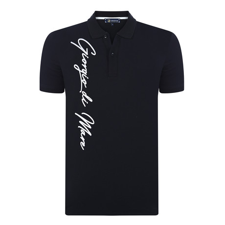 William Short Sleeve Polo Shirt // Black (XS)