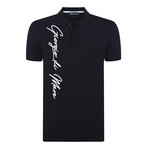 William Short Sleeve Polo Shirt // Black (L)