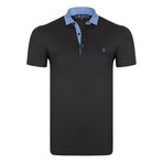 David Short Sleeve Polo Shirt // Black (XL)