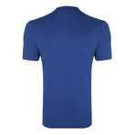 Richard Short Sleeve Polo Shirt // Sax + Ecru (XS)