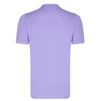 Edward Short Sleeve Polo Shirt // Purple + Green (L)