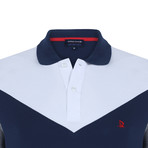 Henry Short Sleeve Polo Shirt // Navy + White (3XL)