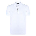 James Short Sleeve Polo Shirt // White (L)