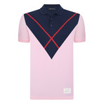 Lewis Short Sleeve Polo Shirt // Pink (S)