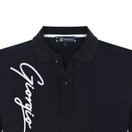 William Short Sleeve Polo Shirt // Black (S)