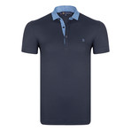 Charles Short Sleeve Polo Shirt // Navy (M)