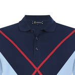 Frank Short Sleeve Polo Shirt // Blue (L)