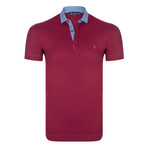 Louis Short Sleeve Polo Shirt // Bordeaux (L)