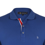 Richard Short Sleeve Polo Shirt // Sax + Ecru (L)