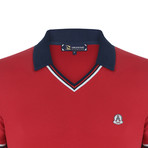 Alfred Short Sleeve Polo Shirt // Red (L)