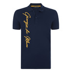 Tom Short Sleeve Polo Shirt // Navy (L)