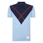 Frank Short Sleeve Polo Shirt // Blue (M)