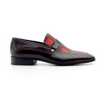 Yanis Loafers // Brown + Red Plaid (Euro: 44)
