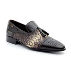 Fortino Loafers // Brown + Snake (Euro: 41)