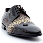Alfio Dress Shoe// Brown + Snake (Euro: 39)