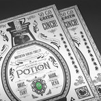 Zelda // Vintage Green Potion Advertisement (11"W x 17"H)