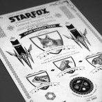 Starfox // Vintage Advertisement (11"W x 17"H)
