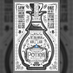 Zelda // Vintage Blue Potion Advertisement (11"W x 17"H)