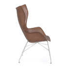 Smart Wood Lounge Chair // Basic Veneer Finish (Light Wood + Chrome Legs)