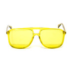 Men's Aviator Sunglasses // Yellow