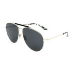 Men's Fin Sunglasses // Palladium Black + Silver
