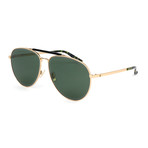 Men's Fin Sunglasses // Gold + Green