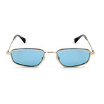 Women's Gal Sunglasses // Gold + Blue